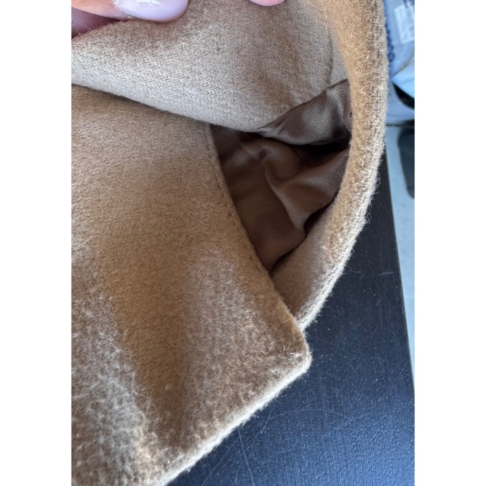 Cuyana Wool Blend Wrap Coat Beige Cream Shawl Collar Small Made in Portugal - Picture 9 of 11
